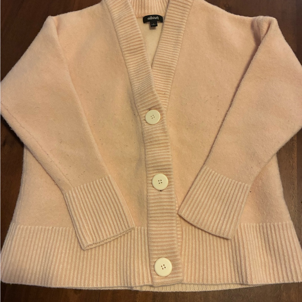 Allbirds Soft Blush Cardigan Sweater